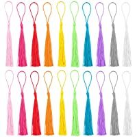 Dreamtop 100 borlas de 13 cm- hechas a mano- sedosas- suaves- hechas a mano- con bucles- para hacer joyas- proyectos de…